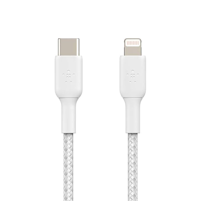 Belkin Apple Certified Braided Lightning to USB-C Charge and Sync Data Cables, 3.3 Feet